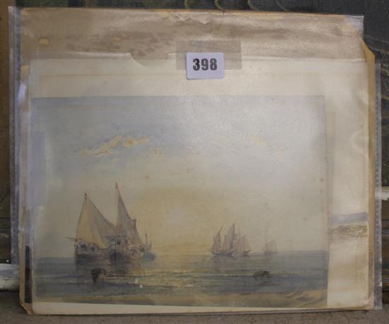 Five19C watercolour sketches, various hands (a.f.)